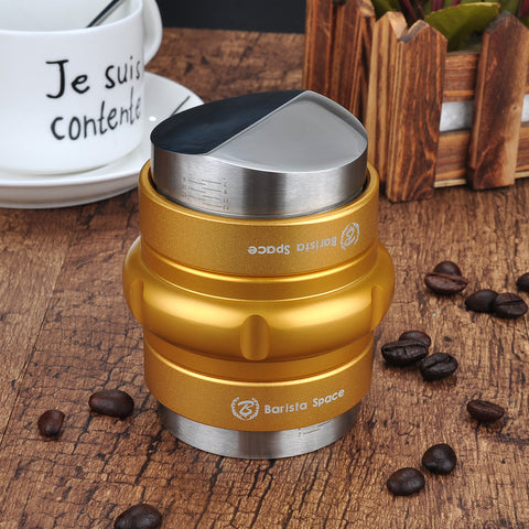 Barista Space 2-In-1 58mm Coffee Tamper Distribution Tool - Golden