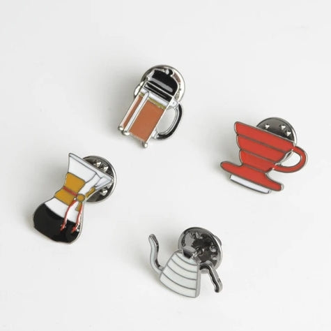 5PCS/SET COFFEE BARISTA PINS ACCESSORIES BROOCHES COSPLAY SMALL DECORATION - Saraya Coffee Roasters
