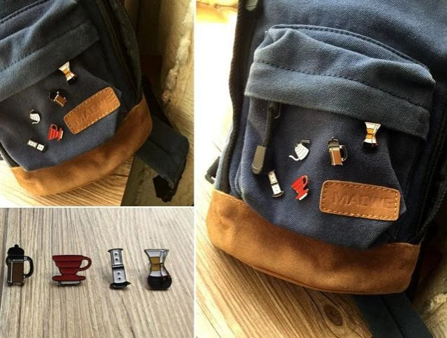 5PCS/SET COFFEE BARISTA PINS ACCESSORIES BROOCHES COSPLAY SMALL DECORATION - Saraya Coffee Roasters