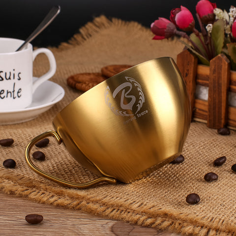 Barista Space Latte Art Cup 250ml - Sandy Golden