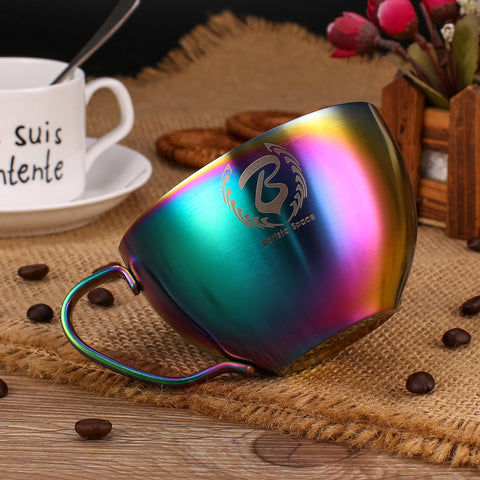 Barista Space Latte Art Cup 250ml - Sandy Rainbow