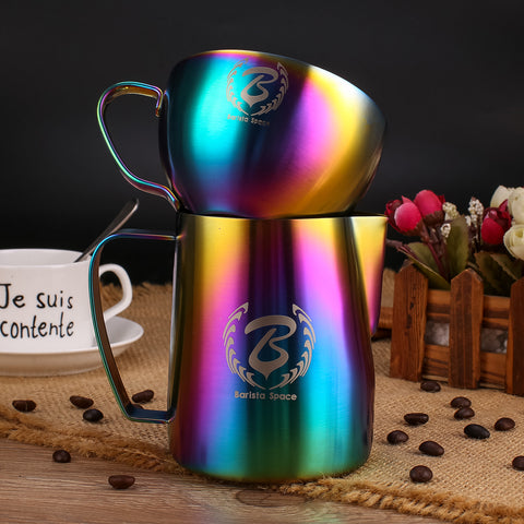 Barista Space Latte Art Cup 250ml - Sandy Rainbow