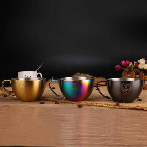 Barista Space Latte Art Cup 250ml - Sandy Golden
