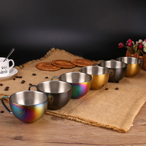 Barista Space Latte Art Cup 250ml - Sandy Rainbow