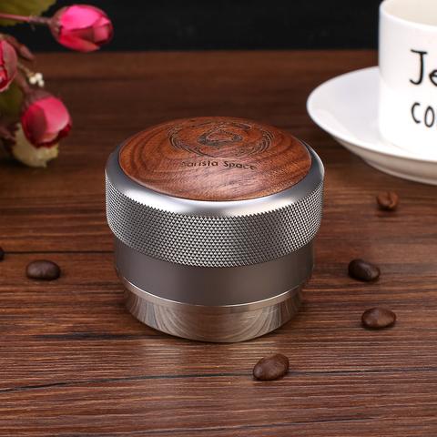 Barista Space Wooden Handless adjustable distribution Tool 58.4mm - Grey