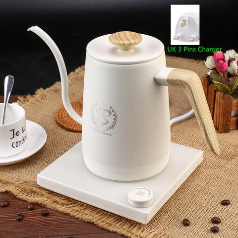 Barista Space 1 L Smart Temperature Controlled Electric Coffee Kettle - White
