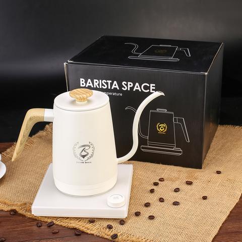 Barista Space 1 L Smart Temperature Controlled Electric Coffee Kettle - White
