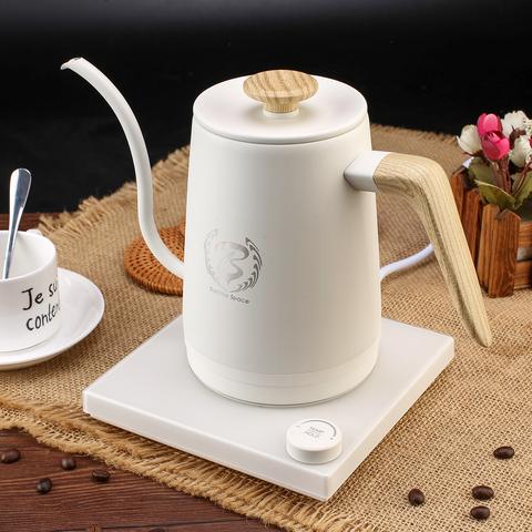 Barista Space 1 L Smart Temperature Controlled Electric Coffee Kettle - White