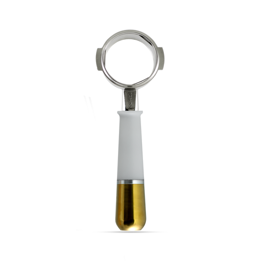 Pesado Naked Portafilter - White & Gold