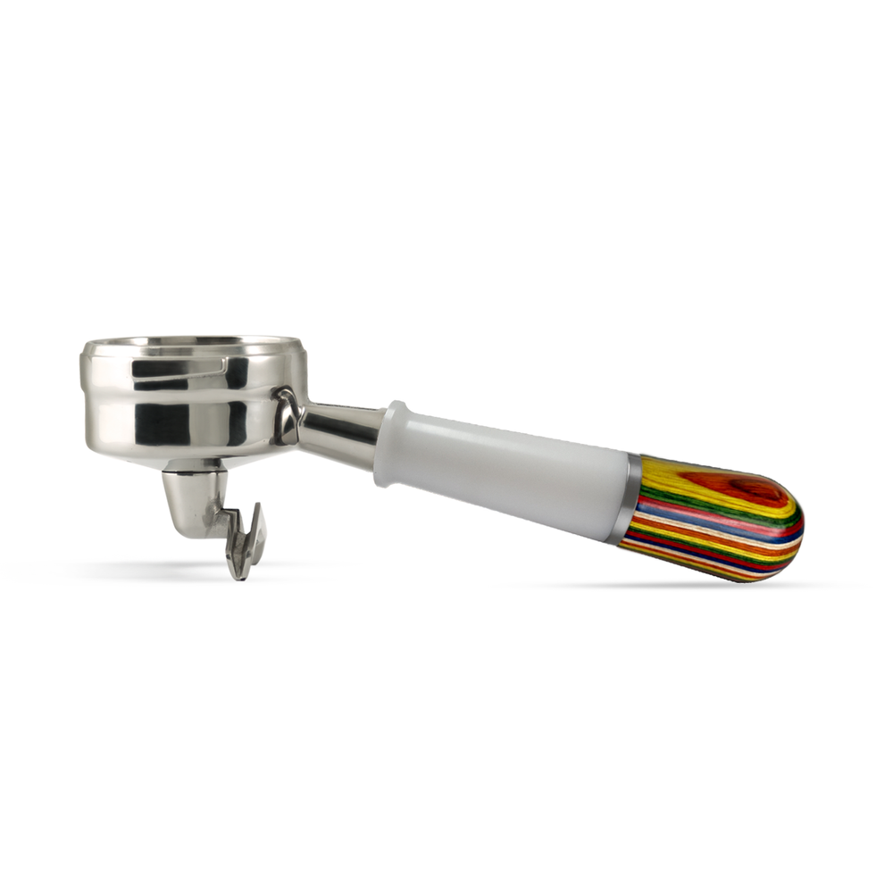 Pesado Spouted Portafilter - White & Iris