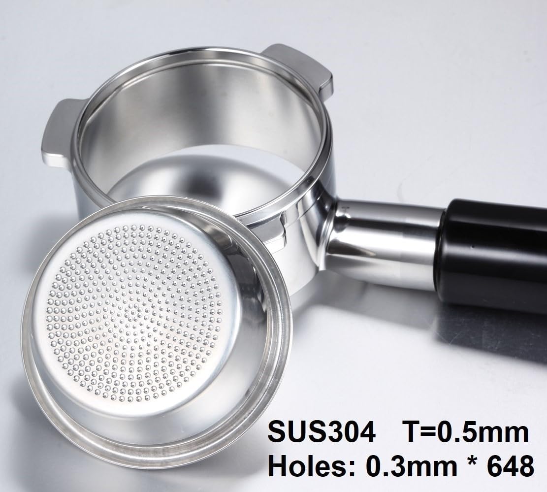Saraya Bottomless Portafilter 54mm for Breville Sage Espresso Machines with Precision Filter Basket