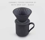Timemore Ceramic Drip Cup 150ml - Metal Black
