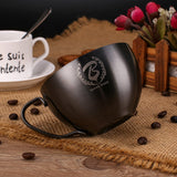 Barista Space Latte Art Cup 250ml - Sandy Black