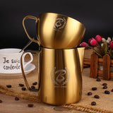 Barista Space Latte Art Cup 250ml - Sandy Golden