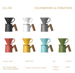 DHPO 450ML V60 Ceramic Pourover Coffee Brewer Set