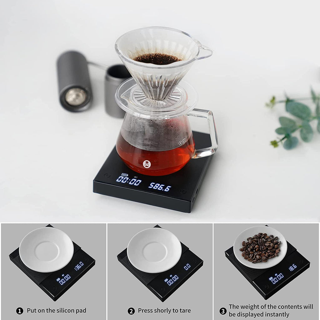 Timemore Digital Kitchen Black Mirror Basic Scale Coffee Weight