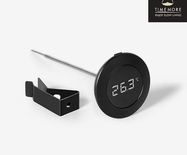 Digitaler Tacho/Thermometer/Uhr Schwarze Edelstahlfassung 61mm
