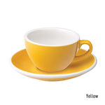 Loveramics Egg Flat White Cup & Saucer 150ml - Yellow