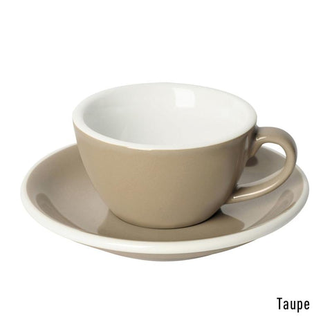 Loveramics  Egg Flat White Cup & Saucer 150ml - Taupe