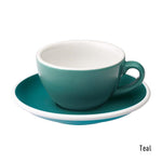 Loveramics Egg Flat White Cup & Saucer 150ml - Teal