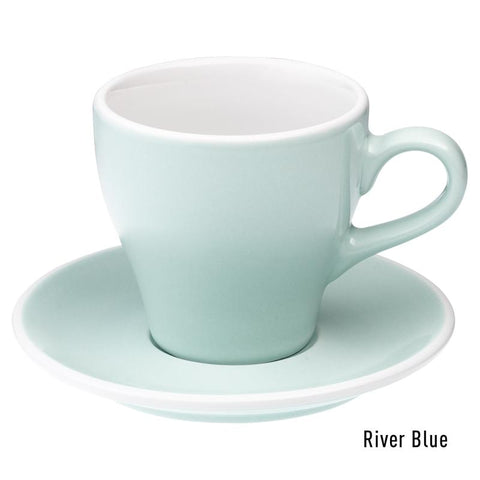 Loveramics Tulip Latte Cup & Saucer 280ml - River Blue