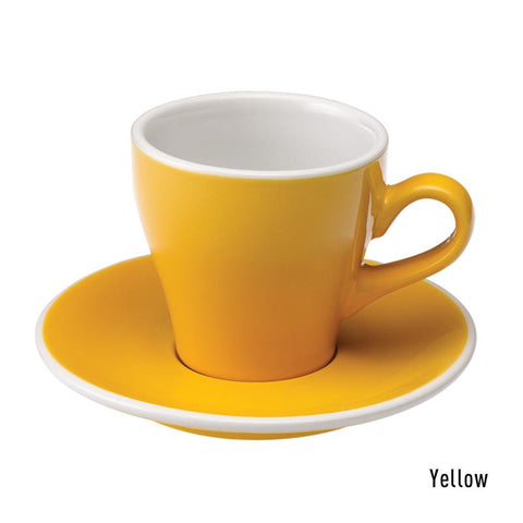 Loveramics Tulip Cappuccino Cup & Saucer 180ml - Yellow