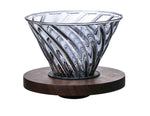 Saraya V02 Glass Dripper 2-4 Cups PC Holder - Wooden