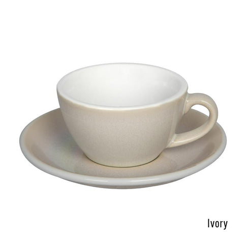 Loveramics  Egg Flat White Cup & Saucer 150ml - Ivory