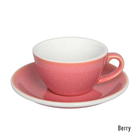 Loveramics  Egg Flat White Cup & Saucer 150ml - Berry