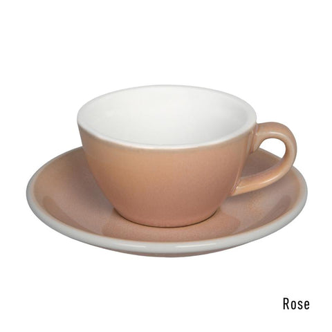 Loveramics  Egg Flat White Cup & Saucer 150ml - Rose