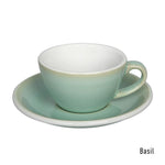 Loveramics  Egg Flat White Cup & Saucer 150ml - Basil