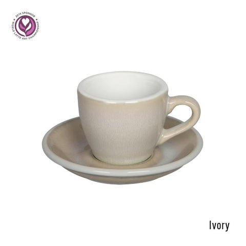 Loveramics Egg Espresso Cup & Saucer 80ml - Ivory