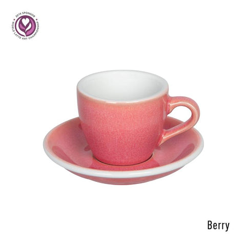 Loveramics Egg Espresso Cup & Saucer 80ml -Berry
