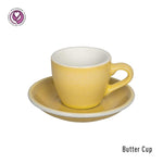 Loveramics Egg Espresso Cup & Saucer 80ml -Butter Cup