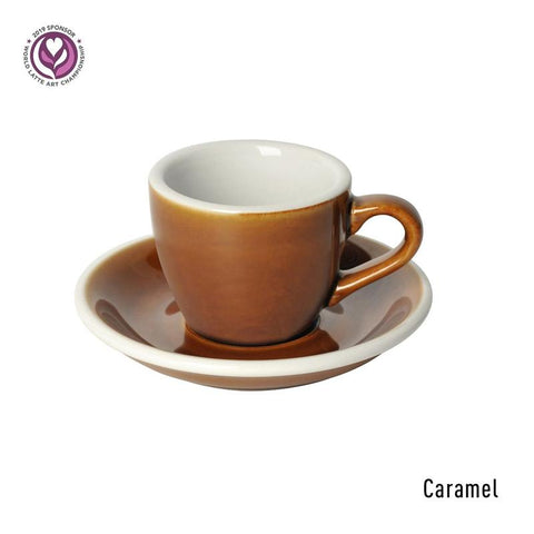 Loveramics Egg Espresso Cup & Saucer 80ml -Caramel