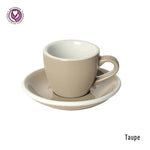 Loveramics Egg Espresso Cup & Saucer 80ml -Taupe