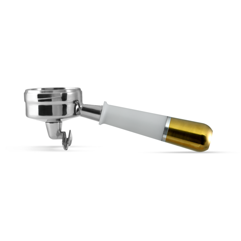 Pesado Spouted Portafilter - White & Gold