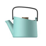 DHPO Ceramic 800ml Large Teapot with Infuser & Wooden Lid