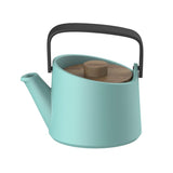 DHPO Ceramic 800ml Large Teapot with Infuser & Wooden Lid