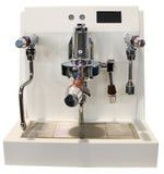 Vesuvius Dual Boiler Pressure Profiling Espresso Coffee Machine (White)
